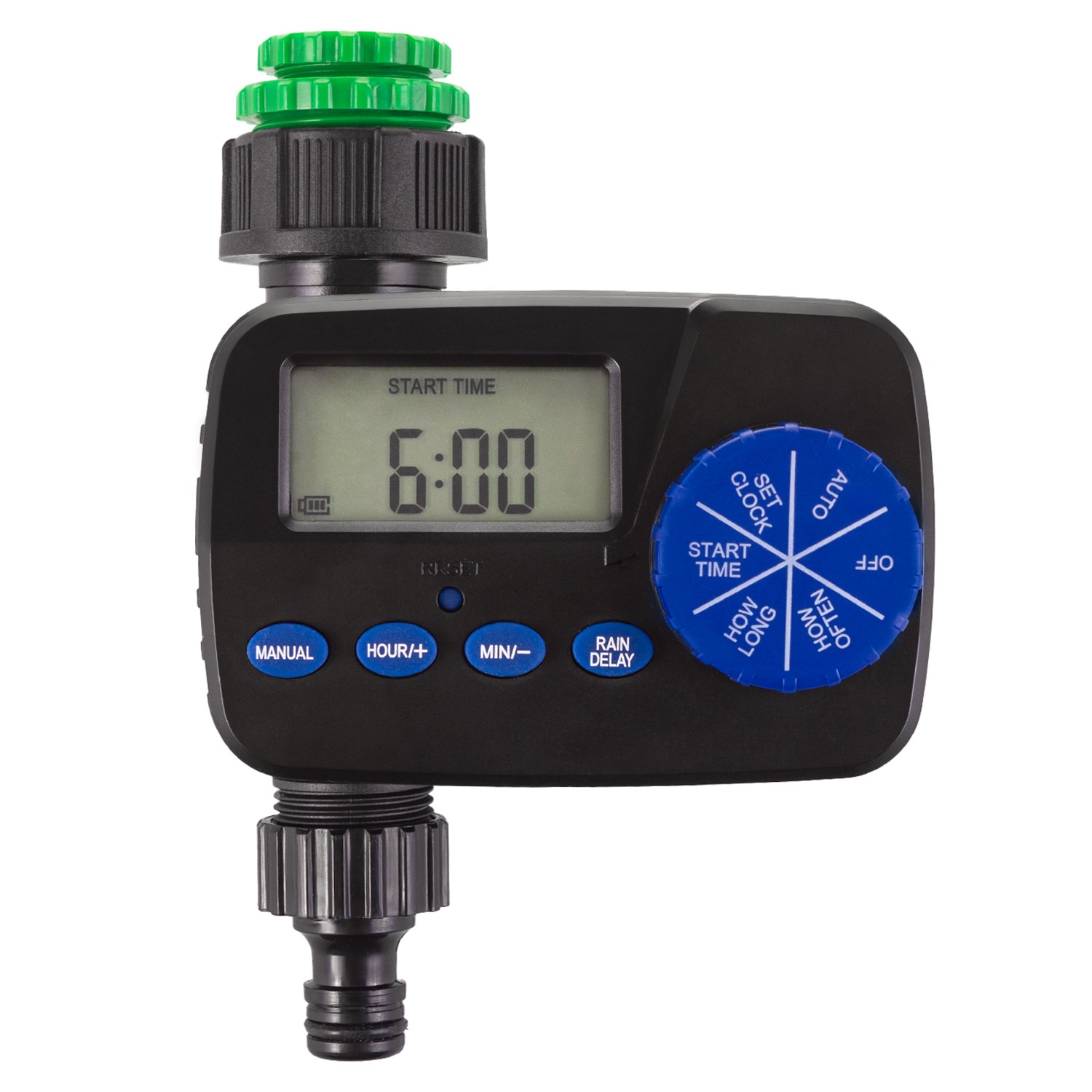 Programmateur d'irrigation GreenBlue GB390 étanche IP55 pour 2 piles AA - 2