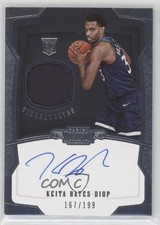 2018-19 Panini Dominion Rookie Jersey 167/199 Keita Bates-Diop #143 Auto 02zq