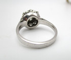 14K White Gold .40 TCW Diamond Flower Cluster Ring Size 6.5 4.1 Gr [R390] — photo 8