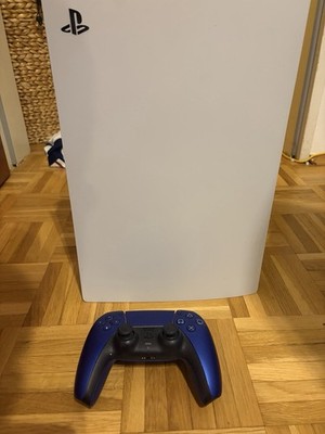 Sony PlayStation 5 Blu-Ray Edition 825GB weiß 4K mit DualSense Controller blau