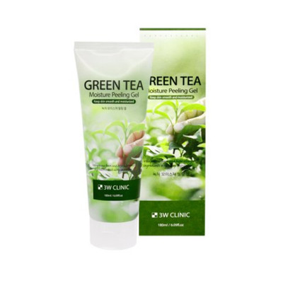 3W CLINIC Green Tea Moisture Peeling Gel 180ml