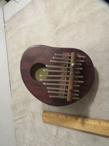 Vintage African Kalimba Thumb Piano Gourd Organ Instrument 11 Key
