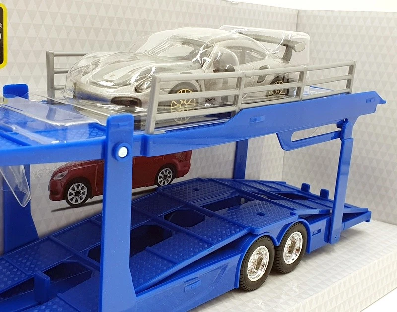 Burago 1/43 Scale #18 31463 - Volvo FH16 Multicar Carrier With Porsche GT2RS - Image 3 of 4