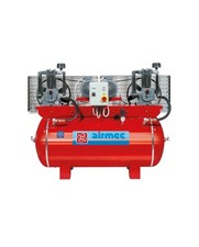 AIRMEC CF 1110 TANDEM 10+10 HP 2908 LT/min 1000 LITRI Compressore Aria TRIFASE