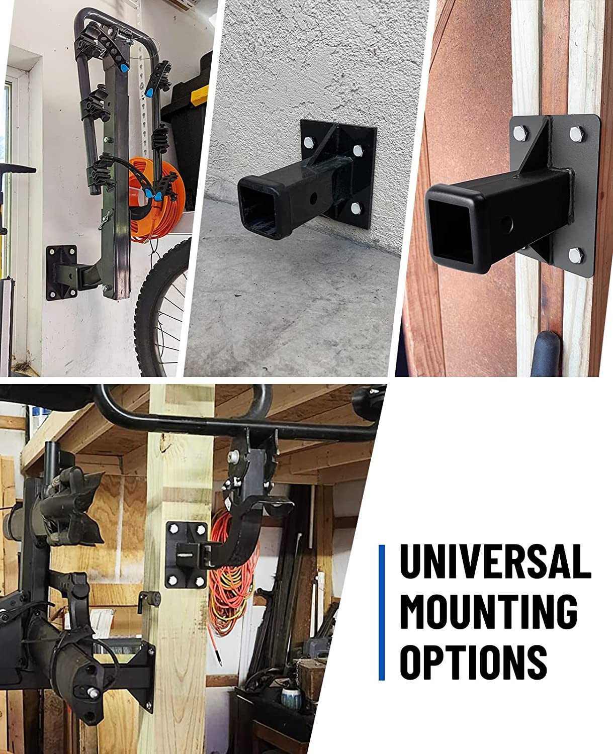 Bolt-On Trailer Hitch Receiver Tube 2" Hitch Wall Mounted Tongue Lawn Tractor US