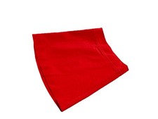 J.Crew Bright Tomato Red Skirt Size 2 Cotton Corduroy Short Exposed Back Button