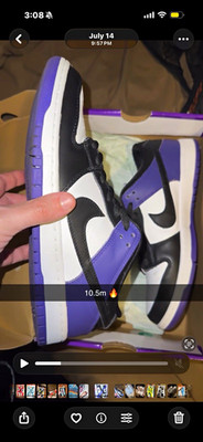 Nike SB Dunk low Court purple 10.5M