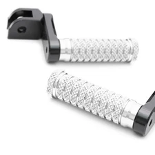 POLE Front 40mm Lowering Foot Pegs Silver For Kawasaki Ninja 1000 14 15 16 17