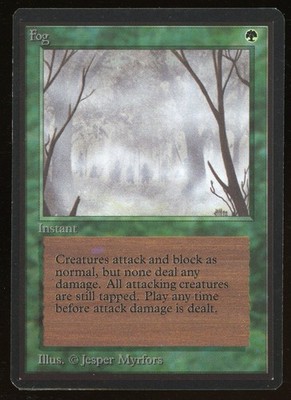 1993 MTG Magic the Gathering Beta Fog NM Raw Gaming Card TCG