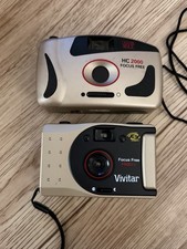Vintage 35mm Film Cameras Lot Vivitar PN2011 DS MAX HC2000 Untested