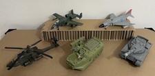 Vintage Galoob Battle Squads F4 Phantom- A-10 Thunderbolt- Apache- Tanks 1990s