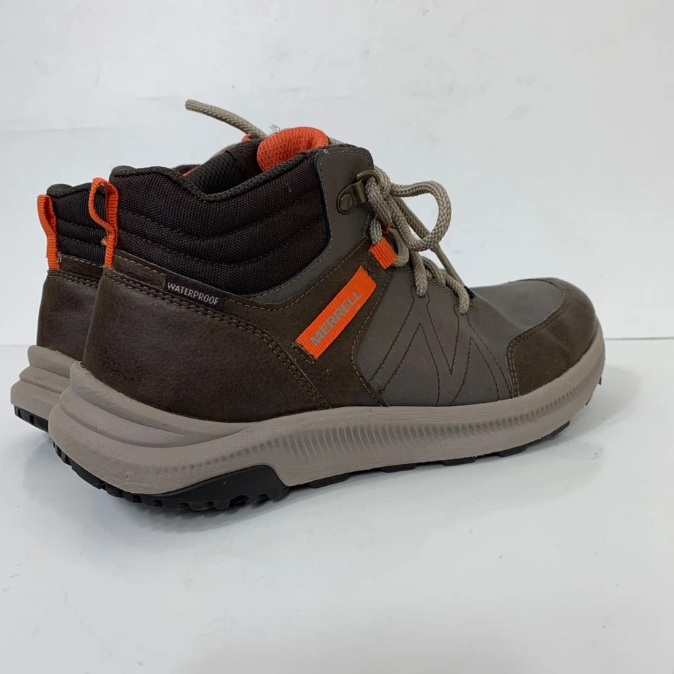 Botas impermeables de cuero Merrell Greylock WP para niños talla 6 utilitarias Foto 3 de 4