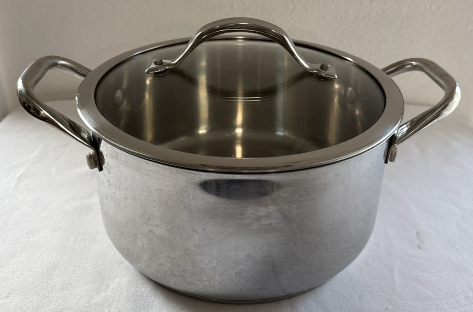 Wolfgang Puck’s Cafe Collection Stainless Steel 5 Qt. Dutch Oven Pot w Lid