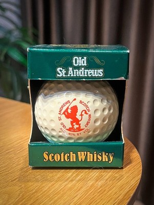 Vintage 1982 Old St. Andrews Scotch Whisky Golf Ball Shaped