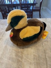 Steiff Tulla Ente Duck 073540 NWT Stuffed Animal Plush Germany 11" W 7.5" Tall