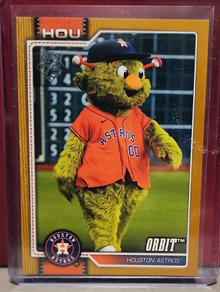 Topps 2026 Series 1 Mascots Orbit Houston Astros #M-20 Gold Foil /50