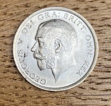 1918 George v Silver Half Crown 925 In Very High Grade.see Photos