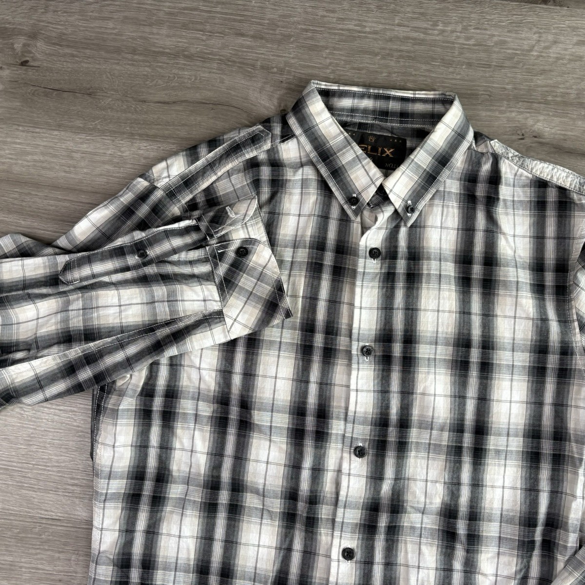 helix dress shirts Helix Dress Shirt Mens XL Athletic Fit Red Plaid Long Sleeve Western Button Up