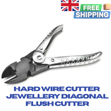 Hard Wire Cutter Pliers Diagonal Flush Jewelry Making eading Optical Watch Tool