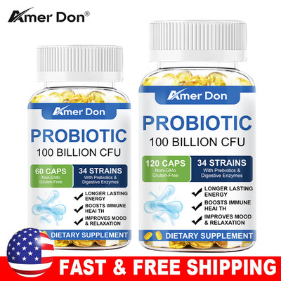 Probiotics 100 Billion CFU Potency Digestive Immune Health 60/120 Capsules