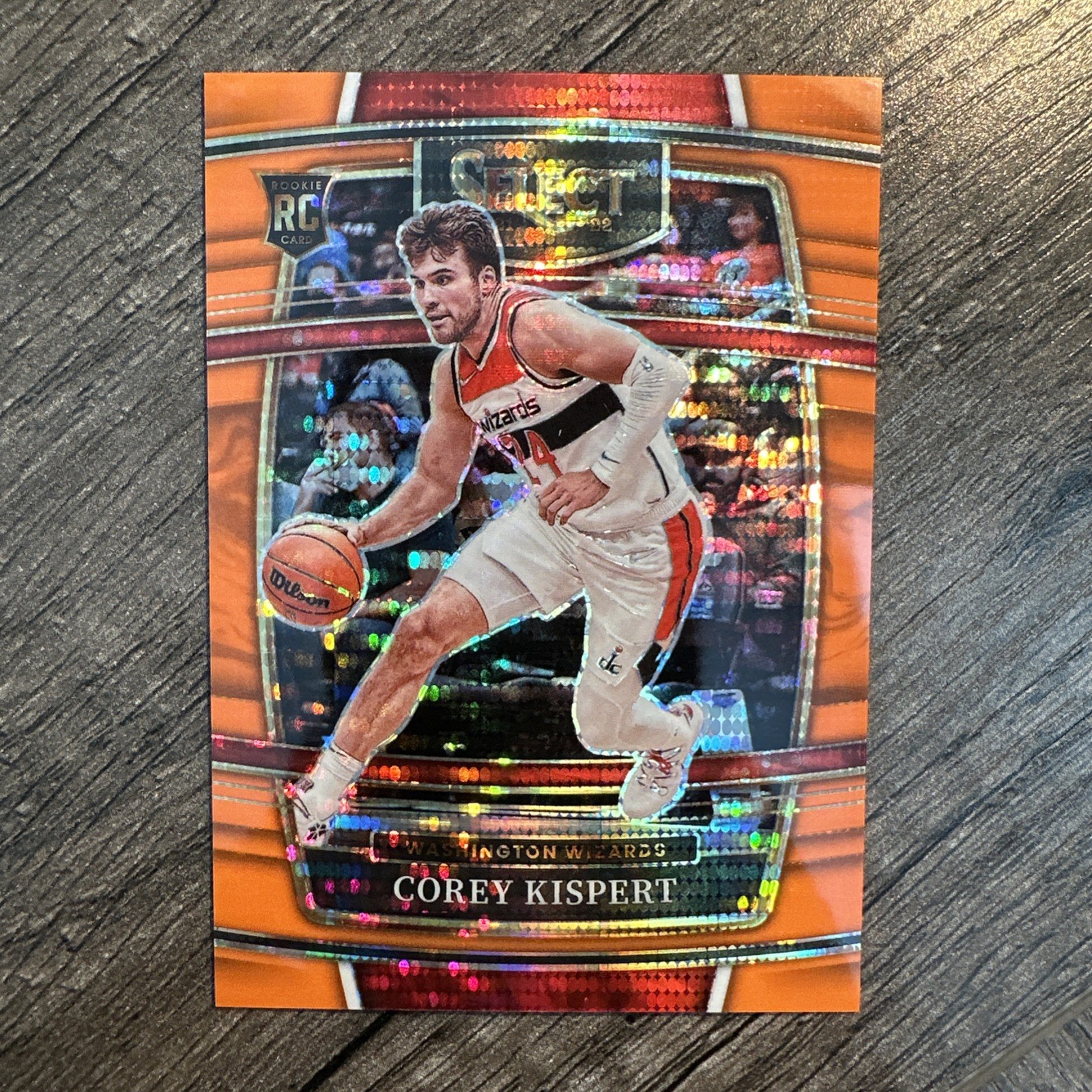 Corey Kispert 2021-22 Select FOTL #81 Neon Orange Pulsar Prizm Rookie RC 09/15