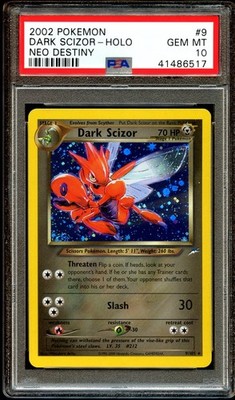 PSA 10 GEM MINT Dark Scizor 9/105 HOLO Neo Destiny RARE Pokemon