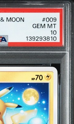 PSA 10 Pikachu 009/054 C SM10a GG End Japanese Pokemon Card 2019