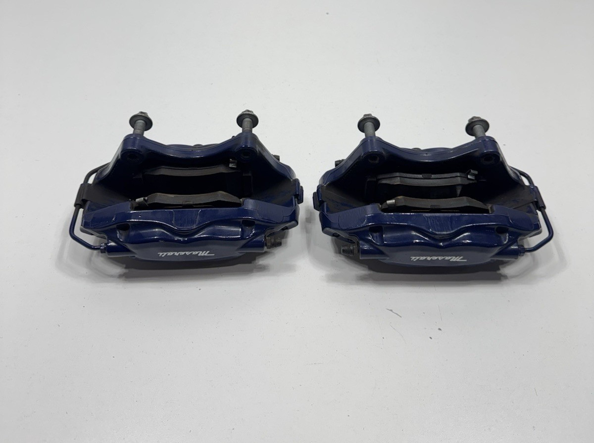 ✅14-20 MASERATI GHIBLI M157 REAR LEFT & RIGHT SIDE BLUE BREMBO BRAKE CALIPER SET