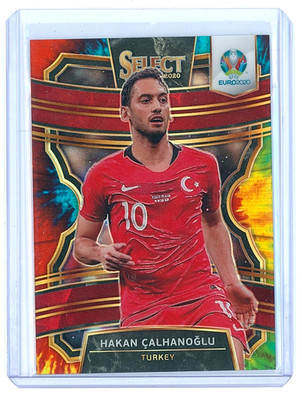 Panini Select Euro 2020 #63 Hakan Calhanoglu Turkey Tie Dye Prizm 10/25 JERSEY#