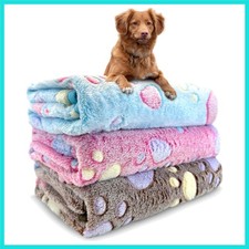 Dog Blankets Washable, 3 Pack Dog Blanket Washable 30" x 20", Fuzzy Soft Pet ...