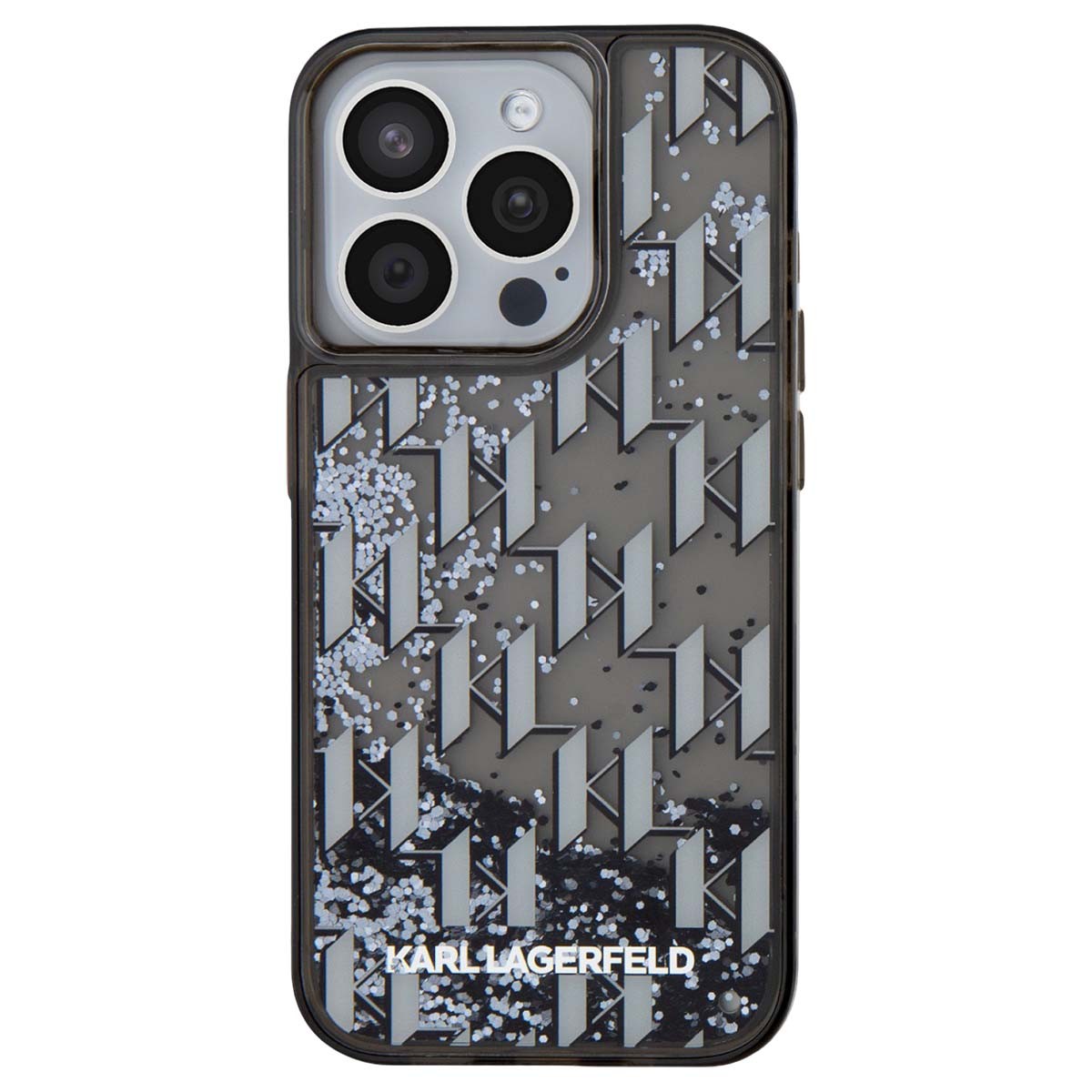 Coque pour iPhone 15 Pro Max paillettes et monogramme de qualité supérieure