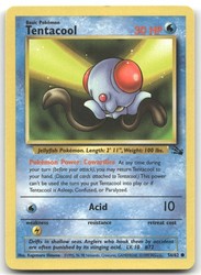 Tentacool 56/62 Fossil Unlimited Common Pokemon TCG