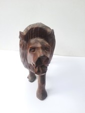 Lion Vintage Hand Carved Kenyan Ornament Paperweight