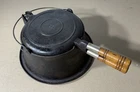 Vintage Wagner Ware Sidney O No. 8 Cast Iron Waffle Iron w/ High Base 1910 USA