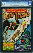 Teen Titans #1 CGC 7.0🔥Key Silver Age 1966🔥Movie TV Comics R4 211 cm clean