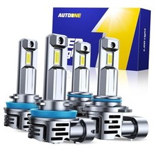 H11/9005/H9/HB3 Bulbs Combo, 70,000LM Super Bright H11 9005 Fog Light H11 9005