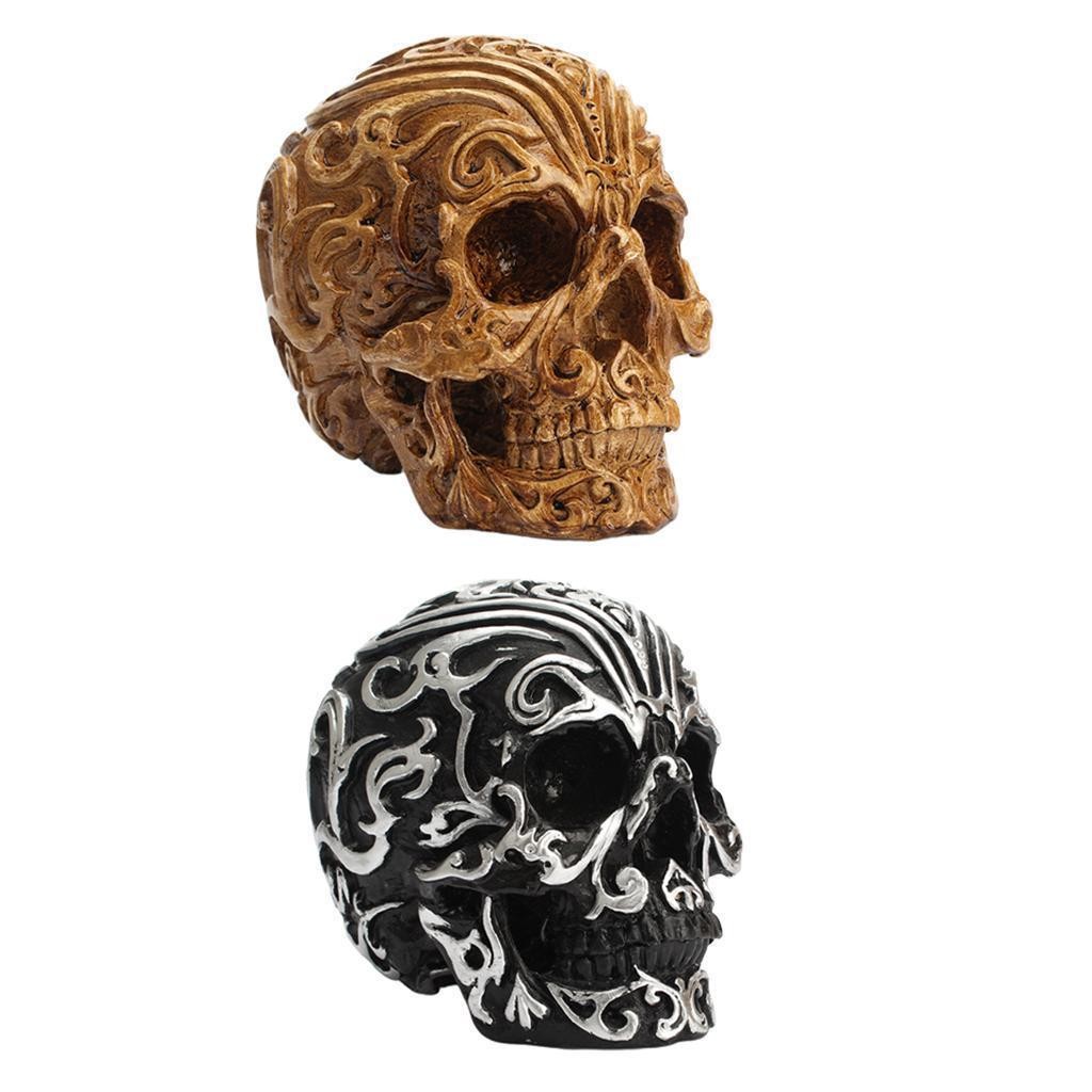 Kreative menschliche Schädelknochen Kunstskulptur, Halloween Dekoration,