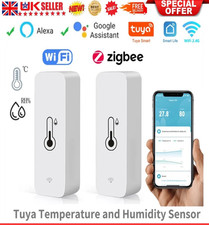 Tuya WiFi Zigbe Temperature Humidity Sensor Thermometer Hygrometer Smart Home UK