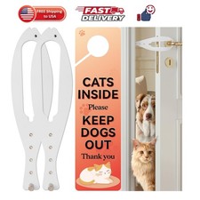 Cat Door Latch, 2 Pcs Cat Door Stopper Pet Door Latch to Keep Dog Out of Litt...