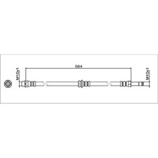 Metzger 4112068 Bremsschlauch für BMW i3 I01
