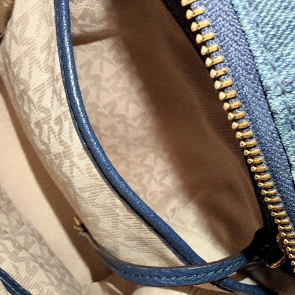 Michael Kors Denim Patchwork Backpack - image 13