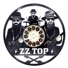 ZZ TOP | Vinyl Record Clock | Unique Wall Art | FREE SHIPPING