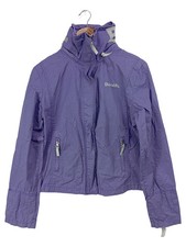 BENCH Damen Sweatjacke Gr. 40/L Lila Casual Outdoor Kapuze