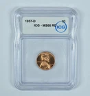 1957-D Lincoln Wheat Cent MS66 RD ICG *5013