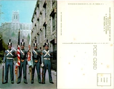 Postcard of Military Guards in Front of the U.S. Capitol Building