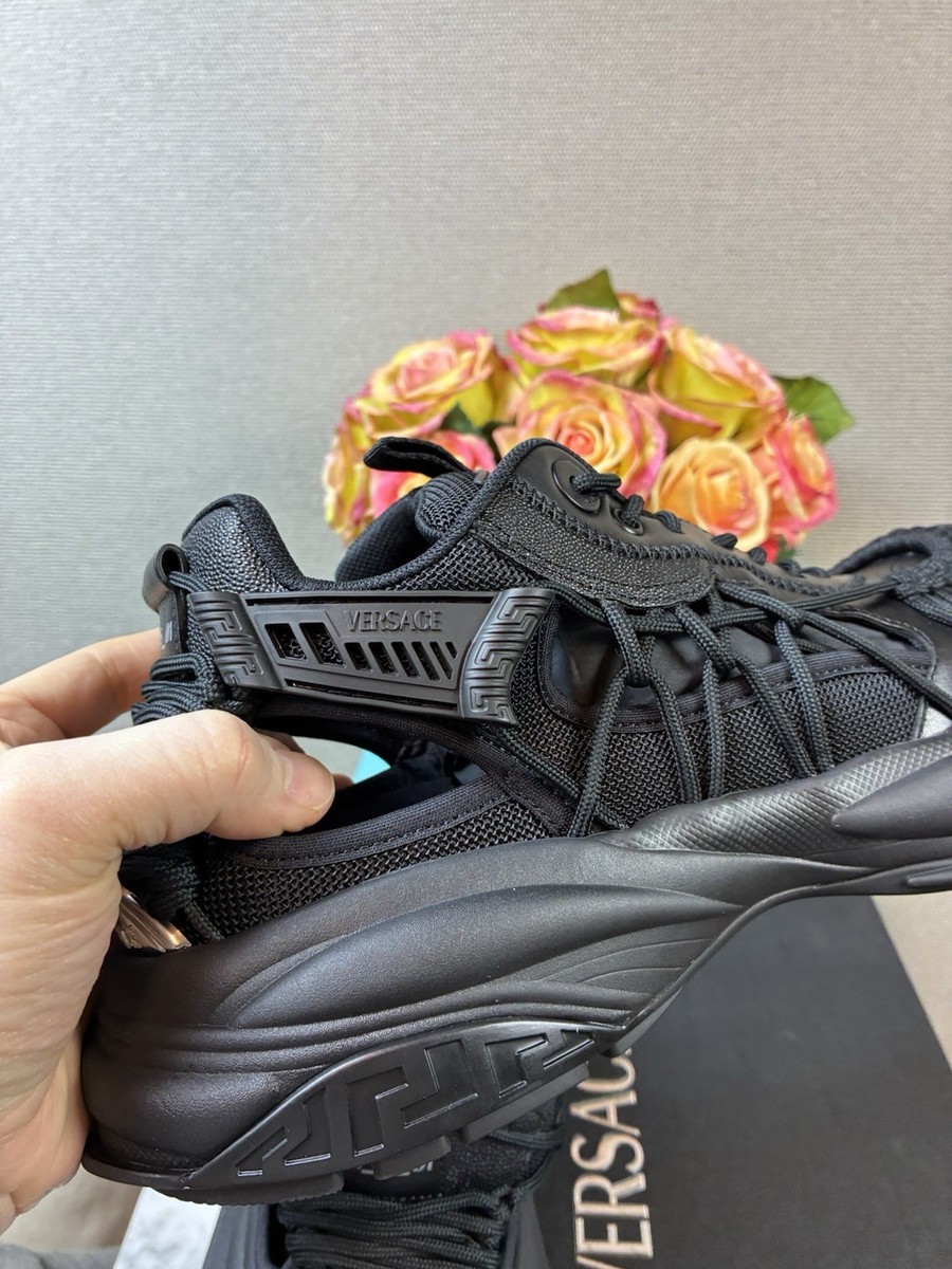 VERSACE 1016711, Mercury M_VS_01 Men\'s Black Sneakers, 44 Versace VERSACE Mercury M VS 01 Black Sneakers New/Auth $990  main image 4