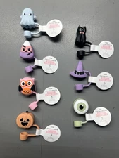 Target Bullseye Halloween Straw Topper.BRAND NEW,7 DIFF. CHOICE EACH. 18 OF EACH