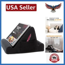 Memory Foam Lap Desk Tablet Holder, Holds Phones, iPads, E-Book Readers, 2 Vi...