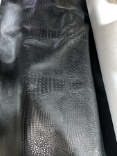 Black Crocalligator Embossed Vinyl Automotive Seat Cover Upholstery By Yard