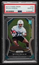 2019 Panini Prizm Rookies Myles Gaskin #334 PSA 10 GEM MT 8d2